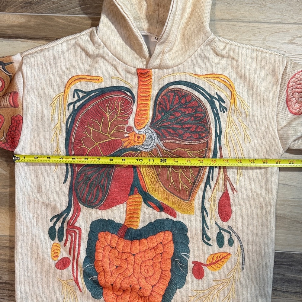 Anatomy Hoodie Medium – Medical Student Sweatshirt, Healthcare Gift - Picture 10 of 12